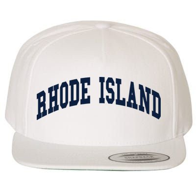 Rhode Island Throwback Design Classic Wool Snapback Cap