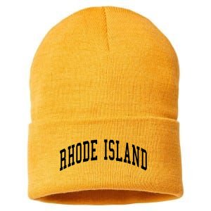 Rhode Island Throwback Design Classic Sustainable Knit Beanie