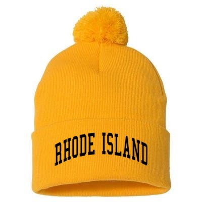 Rhode Island Throwback Design Classic Pom Pom 12in Knit Beanie