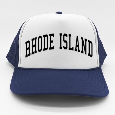 Rhode Island Throwback Design Classic Trucker Hat