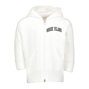 Rhode Island Throwback Design Classic Toddler Zip Fleece Hoodie