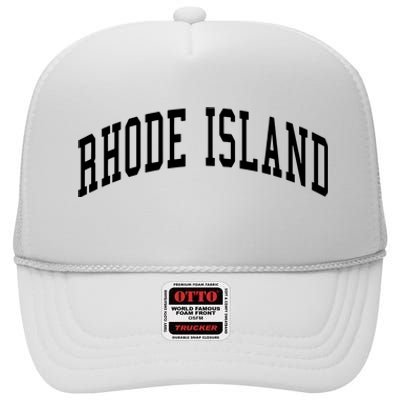 Rhode Island Throwback Design Classic High Crown Mesh Back Trucker Hat