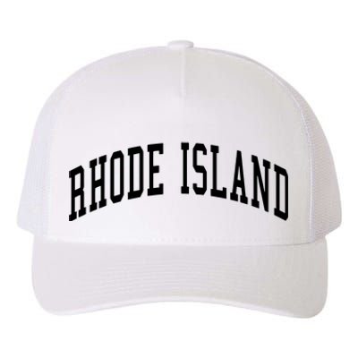 Rhode Island Throwback Design Classic Yupoong Adult 5-Panel Trucker Hat