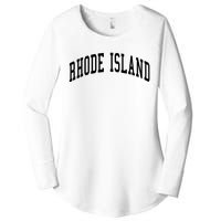 Rhode Island Throwback Design Classic Women's Perfect Tri Tunic Long Sleeve Shirt