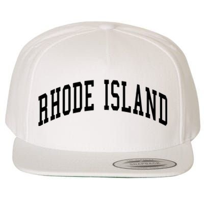 Rhode Island Throwback Design Classic Wool Snapback Cap