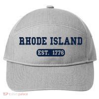 Rhode Island Throwback Design Classic 7-Panel Snapback Hat