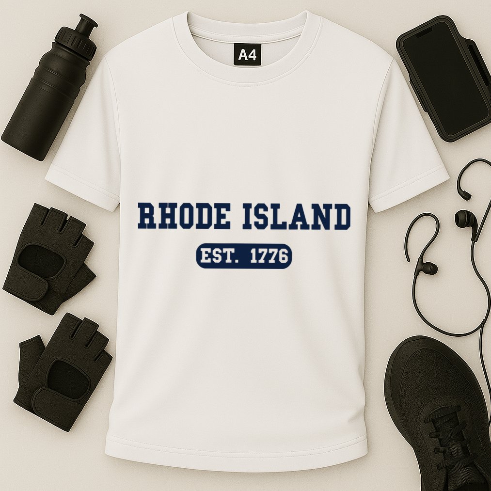Rhode Island Throwback Design Classic Performance Shirt