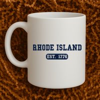 Rhode Island Throwback Design Classic Mug