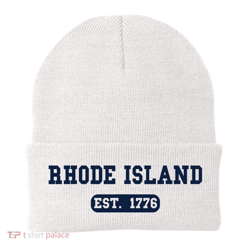 Rhode Island Throwback Design Classic Beanie