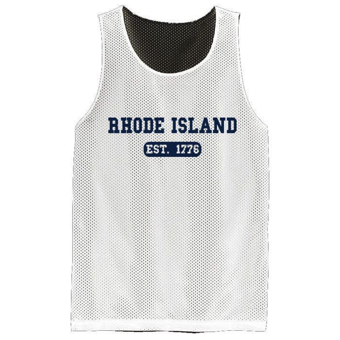 Rhode Island Throwback Design Classic Mesh Reversible Basketball Jersey Tank