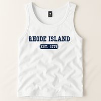 Rhode Island Throwback Design Classic Tank Top