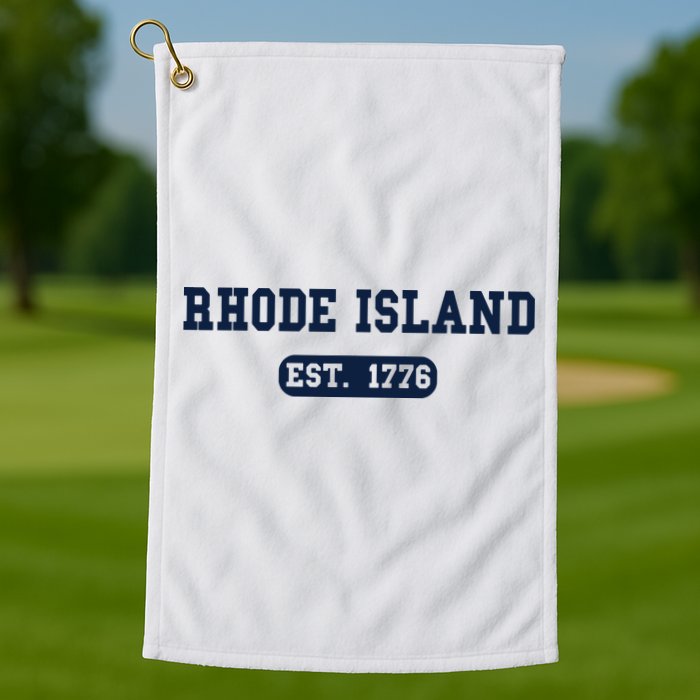 Rhode Island Throwback Design Classic Golf Towel