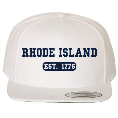 Rhode Island Throwback Design Classic Wool Snapback Cap