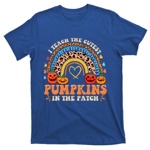 Rainbow I Teach The Cutest Pumpkins In The Patch Halloween Cute Gift T-Shirt