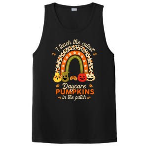 Rainbow I Teach The Cutest Daycare Pumpkin Halloween Teacher PosiCharge Competitor Tank