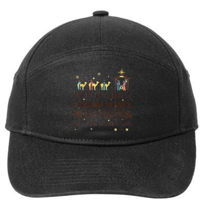 Rejoice In The Birth Of A Brown Skinned Middle Eastern 7-Panel Snapback Hat