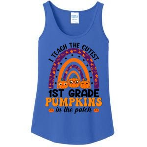 Rainbow I Teach The Cutest Pumpkins 1St Grade Teacher Gift Ladies Essential Tank