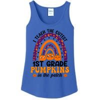 Rainbow I Teach The Cutest Pumpkins 1St Grade Teacher Gift Ladies Essential Tank