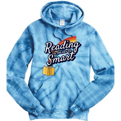 Reading Is The Key To Smart Raglan Baseball Tie Dye Hoodie