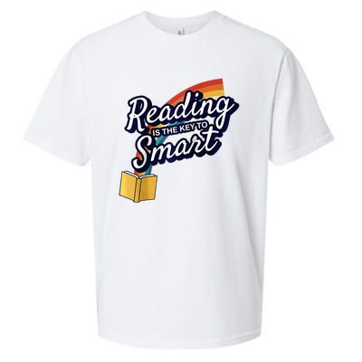 Reading Is The Key To Smart Raglan Baseball Sueded Cloud Jersey T-Shirt