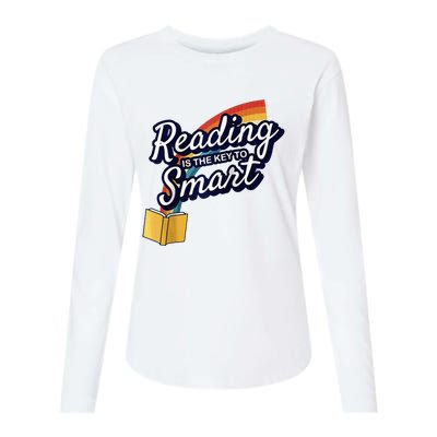 Reading Is The Key To Smart Raglan Baseball Womens Cotton Relaxed Long Sleeve T-Shirt