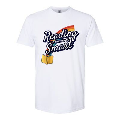 Reading Is The Key To Smart Raglan Baseball Softstyle® CVC T-Shirt