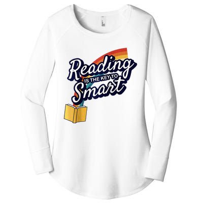 Reading Is The Key To Smart Raglan Baseball Women's Perfect Tri Tunic Long Sleeve Shirt