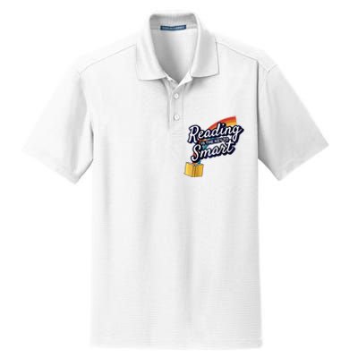 Reading Is The Key To Smart Raglan Baseball Dry Zone Grid Polo