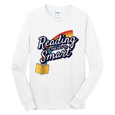 Reading Is The Key To Smart Raglan Baseball Tall Long Sleeve T-Shirt