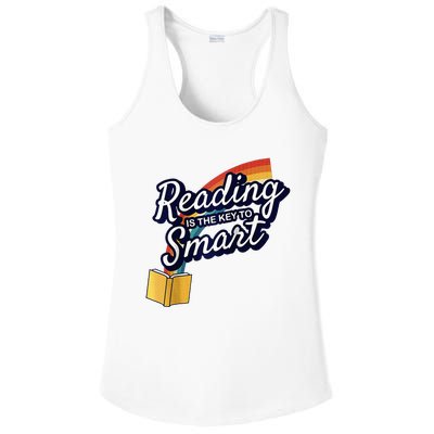 Reading Is The Key To Smart Raglan Baseball Ladies PosiCharge Competitor Racerback Tank