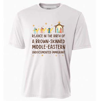 Rejoice In The Birth Of A Brownskinned Middleeastern Cooling Performance Crew T-Shirt