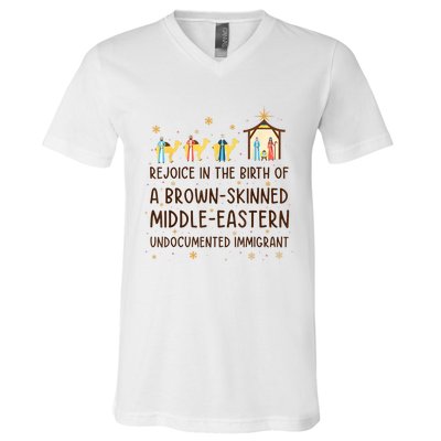 Rejoice In The Birth Of A Brownskinned Middleeastern V-Neck T-Shirt