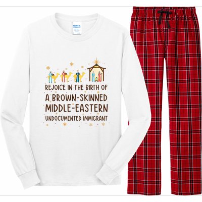 Rejoice In The Birth Of A Brownskinned Middleeastern Long Sleeve Pajama Set