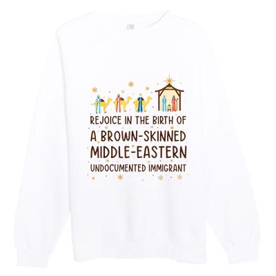 Rejoice In The Birth Of A Brownskinned Middleeastern Premium Crewneck Sweatshirt