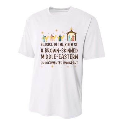 Rejoice In The Birth Of A Brownskinned Middleeastern Performance Sprint T-Shirt