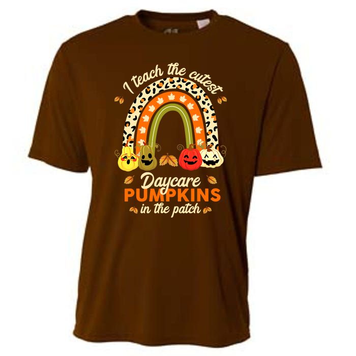 Rainbow I Teach The Cutest Pumpkins In The Patch Fall Season Cooling Performance Crew T-Shirt