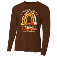 Rainbow I Teach The Cutest Pumpkins In The Patch Fall Season Cooling Performance Long Sleeve Crew