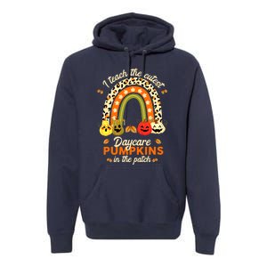 Rainbow I Teach The Cutest Pumpkins In The Patch Fall Season Premium Hoodie