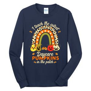 Rainbow I Teach The Cutest Pumpkins In The Patch Fall Season Tall Long Sleeve T-Shirt