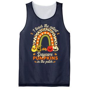 Rainbow I Teach The Cutest Pumpkins In The Patch Fall Season Mesh Reversible Basketball Jersey Tank