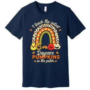 Rainbow I Teach The Cutest Pumpkins In The Patch Fall Season Premium T-Shirt