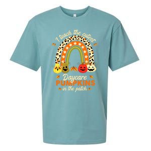 Rainbow I Teach The Cutest Pumpkins In The Patch Fall Season Sueded Cloud Jersey T-Shirt