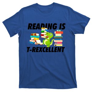 Reading Is Tgiftrexcellent Trex Dinosaur Read Books Funny Gift Cool Gift T-Shirt