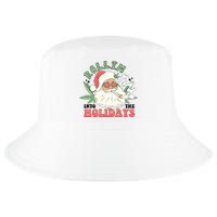 Rollin Into The Holidays Funny Marijuana Santa Cool Comfort Performance Bucket Hat
