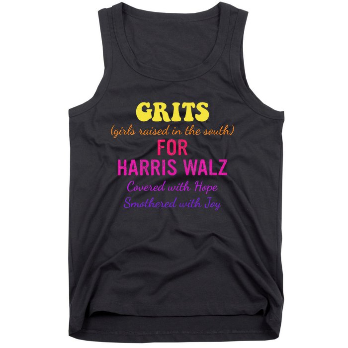 Raised In The South For Harris Walz Covered With Hope Tank Top