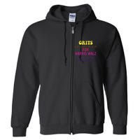 Raised In The South For Harris Walz Covered With Hope Full Zip Hoodie