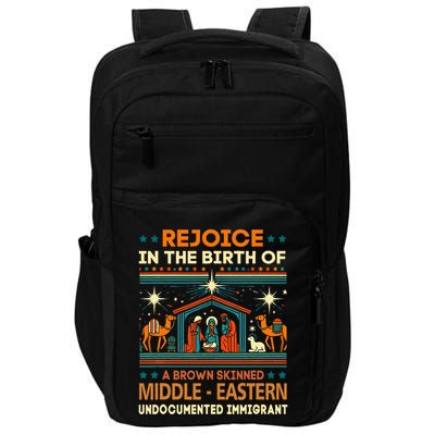 Rejoice In The Birth Of A Brown Skinned Middle Eastern Jesus Impact Tech Backpack