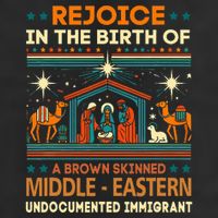Rejoice In The Birth Of A Brown Skinned Middle Eastern Jesus 11oz C Handle Ceramic Mug