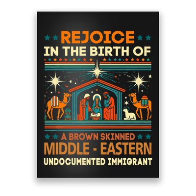 Rejoice In The Birth Of A Brown Skinned Middle Eastern Jesus Poster