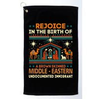 Rejoice In The Birth Of A Brown Skinned Middle Eastern Jesus Golf Towel